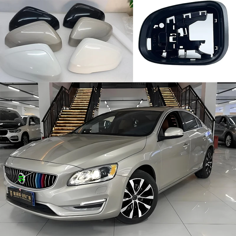 

Для Volvo S60 S60L V60 2011 2012 2013 2014-2019 автомобильные боковые зеркала, рамка внешнего зеркала, указатель поворота