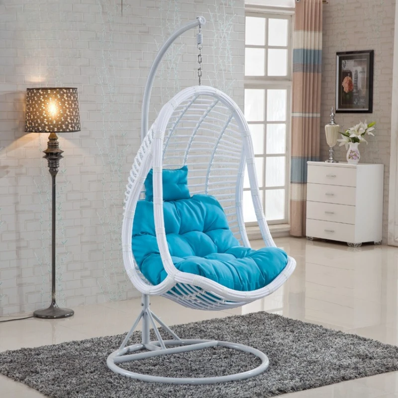 

Outdoor swing hanging chair Cradle chair Creative single bird's nest hanging basket Leisure swing chair Coarse rattan woven