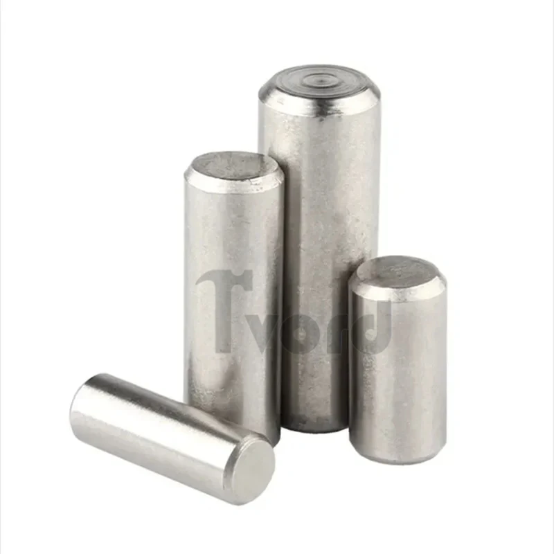 M1 M1.5 M2 M2.5 M3 M4 M5 M6 M8 M10 M12 304 pasador cilíndrico de acero inoxidable localización pasador fijación pasadores de bloqueo eje varilla de Metal sólido