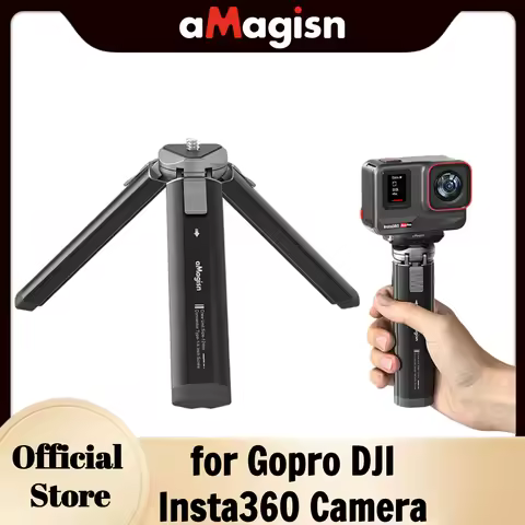 aMagisn Metal Mini Tripod,for Smooth 4,Crane 2,Osmo Mobile,Ronin-S,Vimble 2,Gimbal Handle Grip Stabilizer &amp; Action Camera