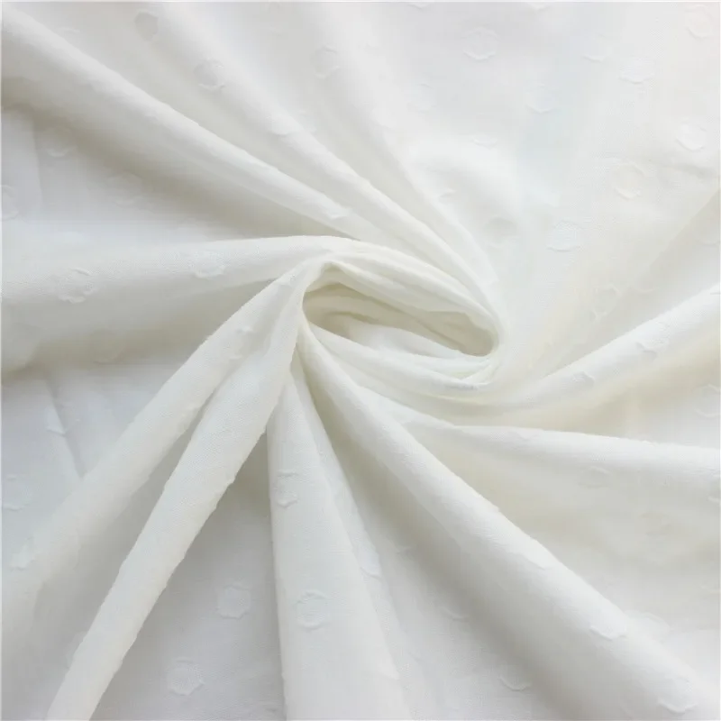 High-quality Cotton Fabric with Dots and Flower Patterns, For Summer Women's Wear, Shirt & Dress Making, DIY Crafting Material