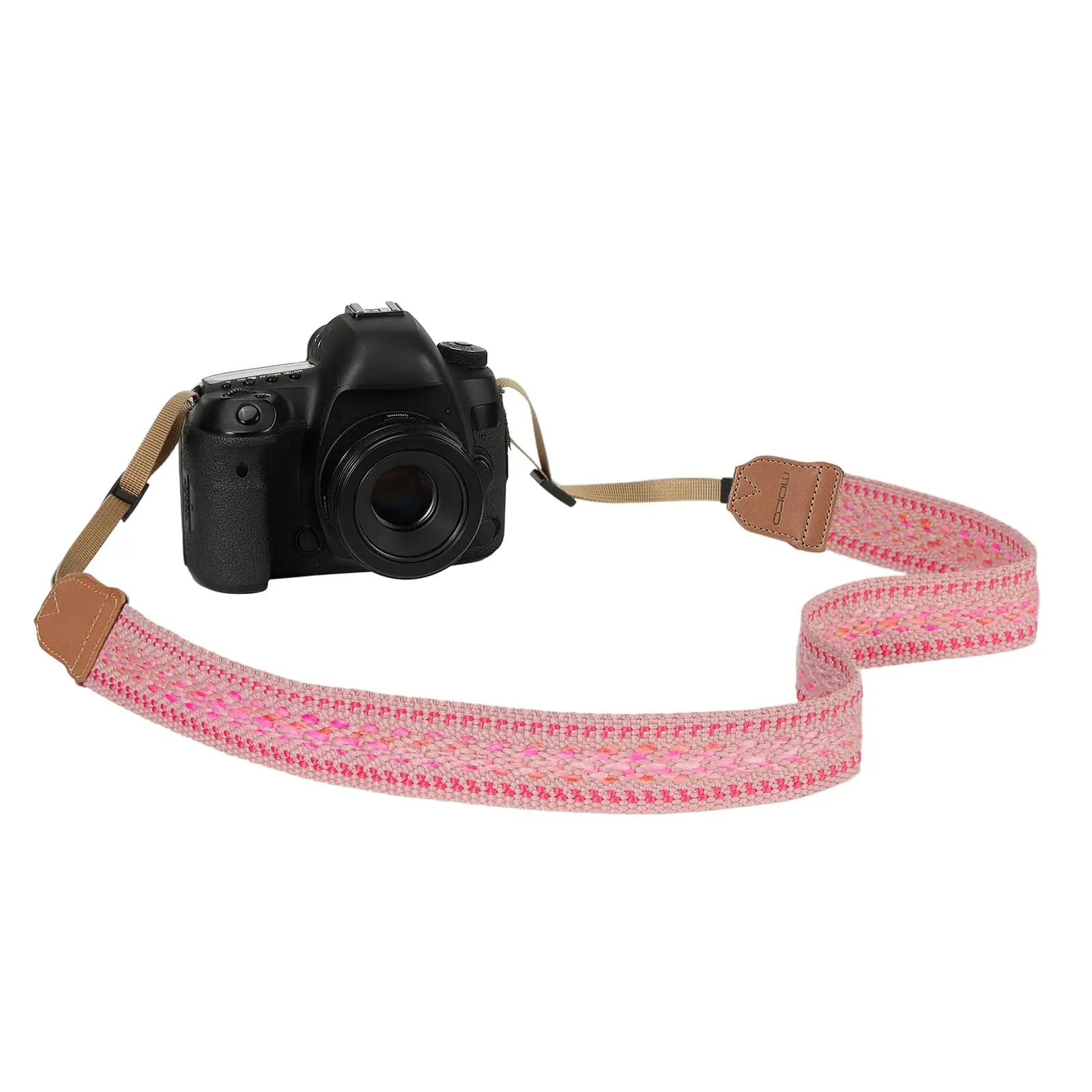 MoKo Adjustable Camera Strap Compitable with Canon/Sony/Nikon/Minolta/Panasonic/DSLR Cotton Vintage Camera Strap