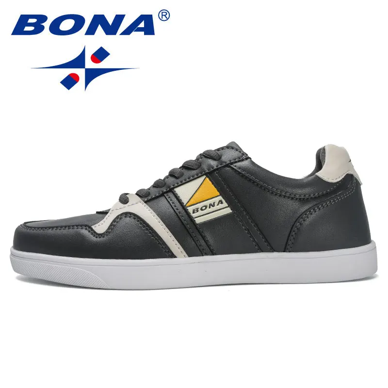 BONA 2023 nuovi designer scarpe Casual uomo primavera autunno piattaforma scarpe basse uomo moda Sneakers calzature per il tempo libero Mansculino