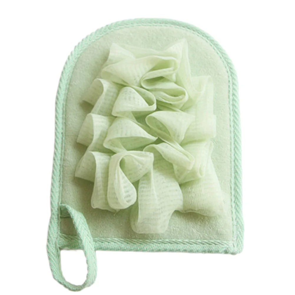 

Mesh Bath Sponge Pads Shower Pouf Back Scrubber For Body Exfoliation Deep Clean Random Color Lightweight Soft Porous Fiber