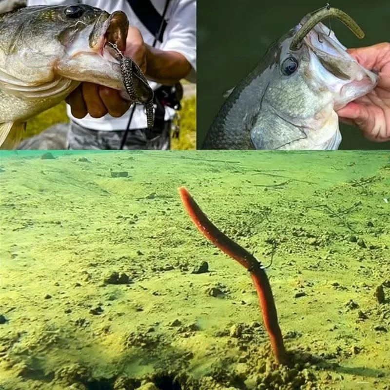 10개 20개 10cm 14cm 센코 웜 소프트 베이트 지렁이 소금향 주입 사실적인 움직임 탄력 있는 소프트 누들 웜 루어 내구성