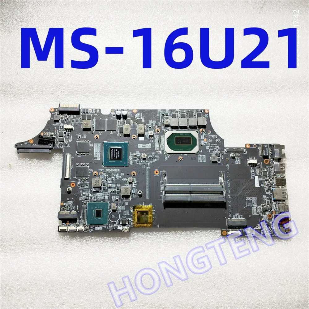 

MS-16U21 Материнская плата для ноутбука MSI GE65 WE65 MS-16U2 С I7-9750HQ И Quadro T2000 ТЕСТ ОК