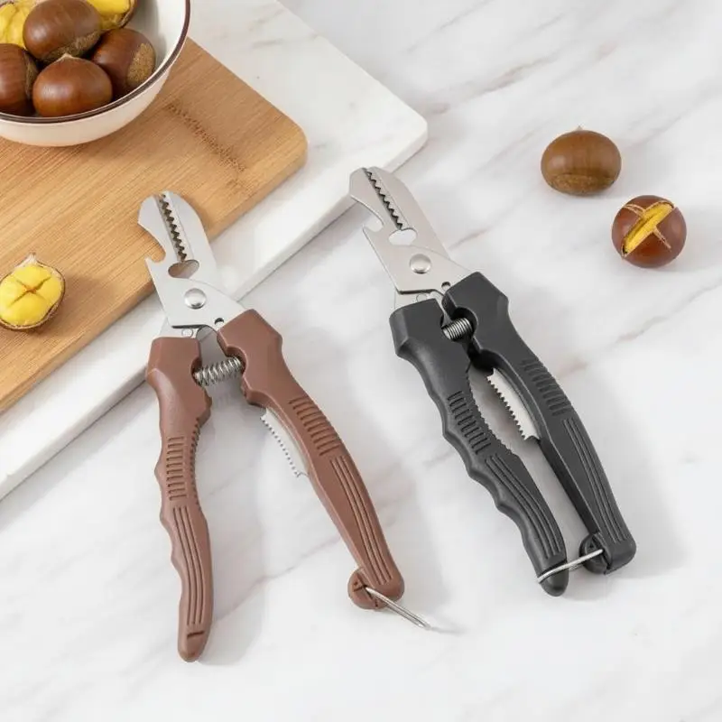 Multipurpose Chestnut Peeler Scissors Food Grade Material Shell Clip for Home Kitchen Daily Nut Opening Use