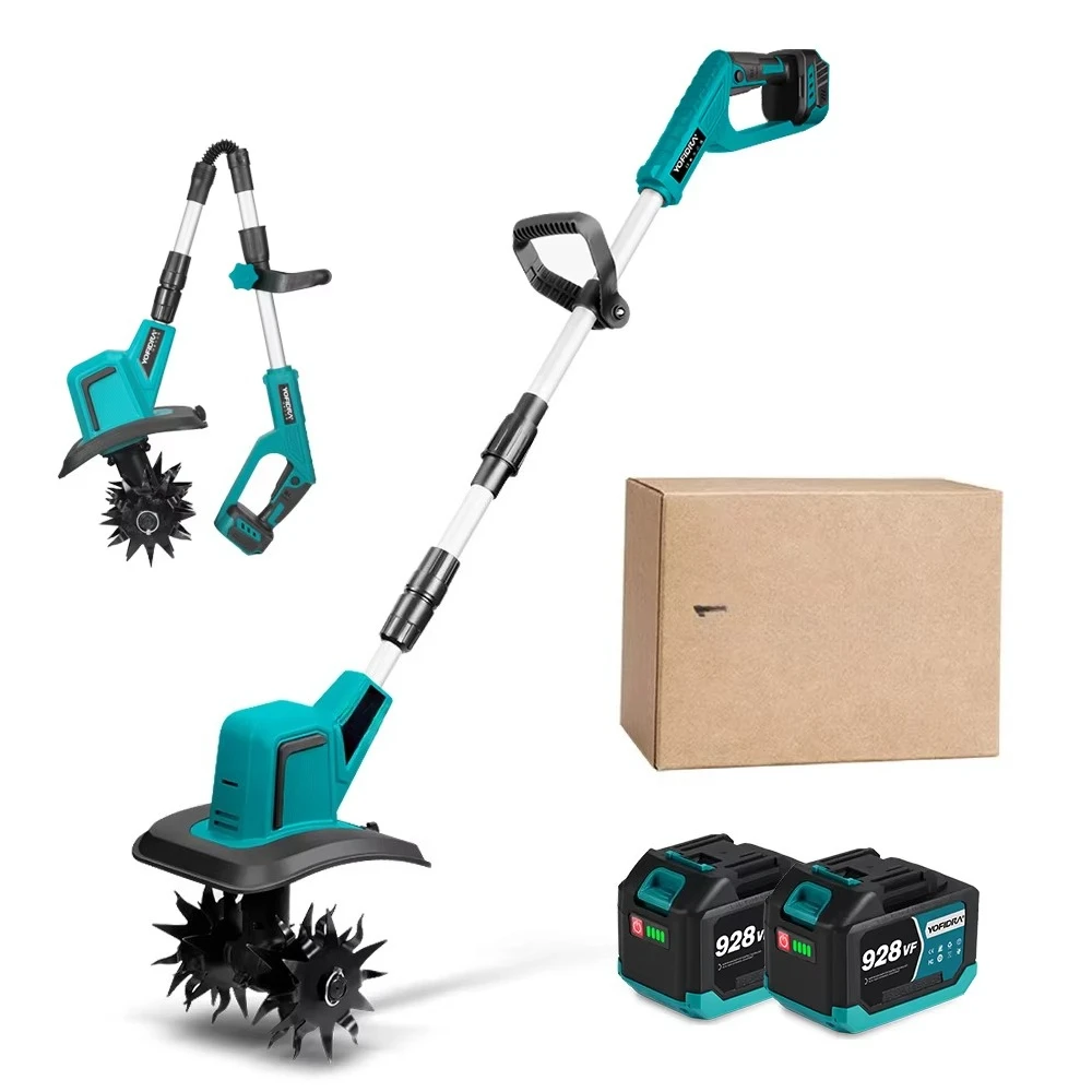 

Бесщеточная электрическая садовая культиватор 1500 Вт, газонокосилка, роторная машина для выращивания почвы, садовый электроинструмент для батареи 21 В 18 В