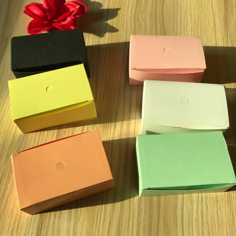 100sheets/box Solid Color Blank Paper Cards Portable Mini Memo Pad Notepad Office Stationery Sticky Note 9*5.4cm Vintage Paper