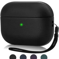 New 2025 Leather Case For Airpods Pro 3 Case Shockproof With Lanyard Wireless Earphone Protective Case For AirPods Pro3 Cases