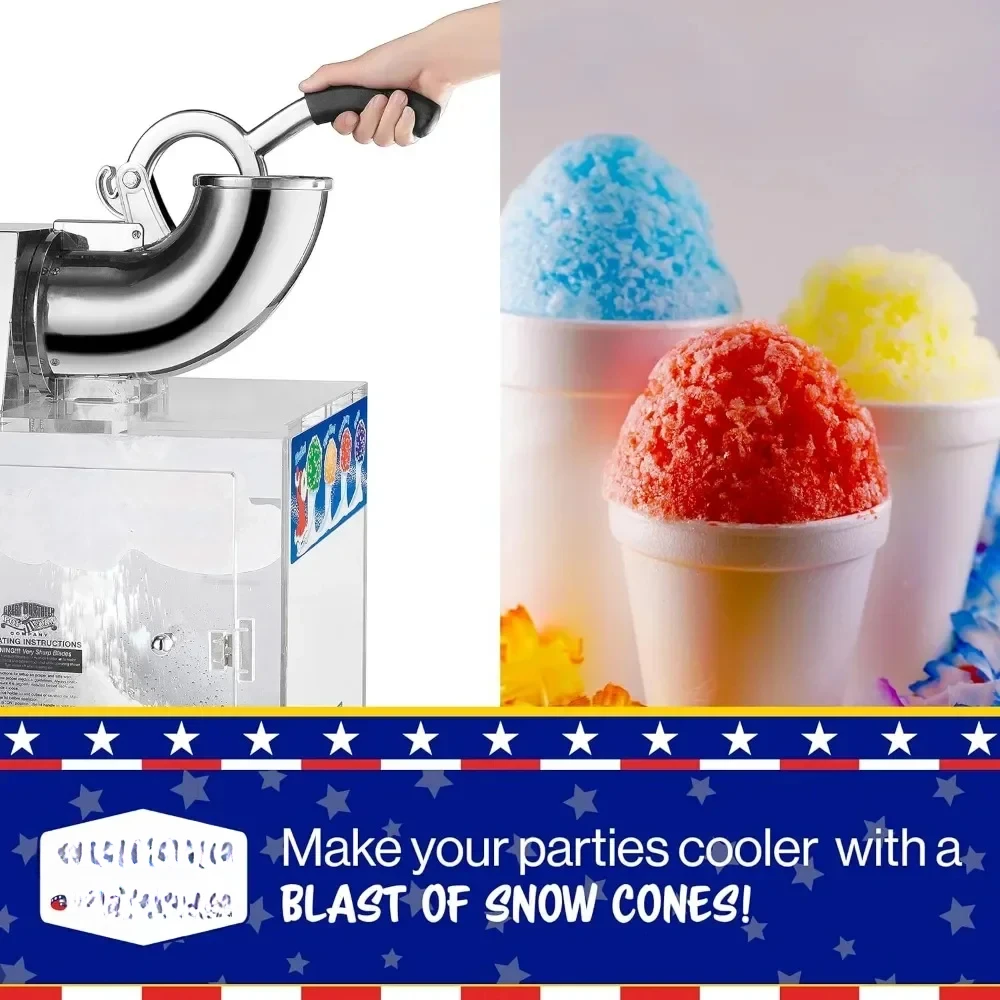 Polar Blast Acrylic Snow Cone Machine Snowcone Slush Maker