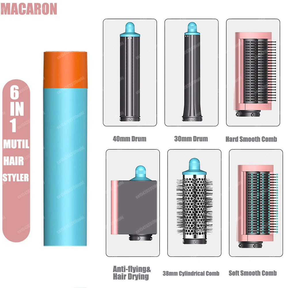Nieuwe Multil Hair Styler Auto Curling Droger Wrap Hot/Koude Lucht Droger 1300W Stijltang Curling Vat Borstel salon Föhn