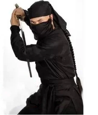 أزياء الهالوين النينجا ملثمين الحجاب اللصوص الزي أداء الملابس المرحلة زي الفنون القتالية الصينية التقليدية