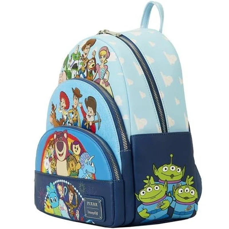 Cartoon Loungefly Disney Toy Story Movie Collab Triple Pocket Mini Backpack Surprise Birthday Gift For Girls Casual Backpack