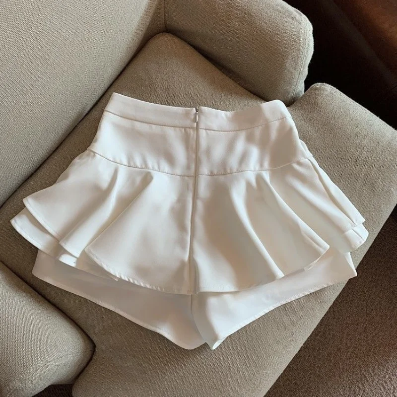 Pantalones cortos de cintura alta para mujer, estilo Preppy, Pure tierna, vacaciones femeninas, cómodos, Y2k, dulce coreano, suave, Ins, Verano