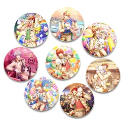 Anime Repeat  Uta No Prince Sama 32/44/58mm Simple Button Pins,Snap in Design Cartoon Brooches,Daily Stylish Ornament Badge