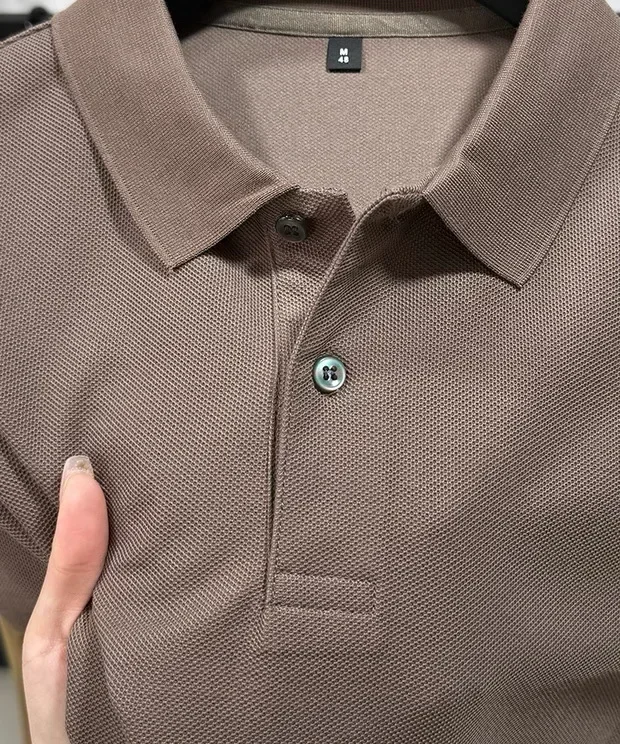 100% reine Baumwolle, hochwertiges Marken-Poloshirt für Herren, kurzärmelig, Sommermode, exquisit gesticktes Golf-Oberteil, lässiges T-Shirt. ﻿ – Detail 37