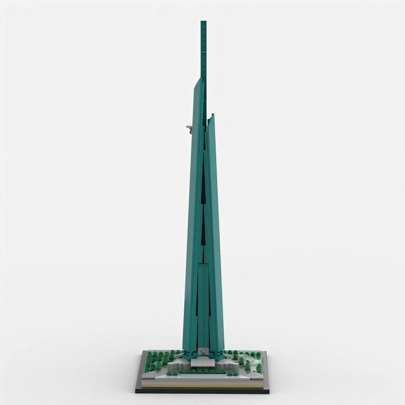 Urban Architectural Street View Building Blocks MOC High Rise Jeddah Tower Model Children's Assembly Toy Birthday Gift Ornament