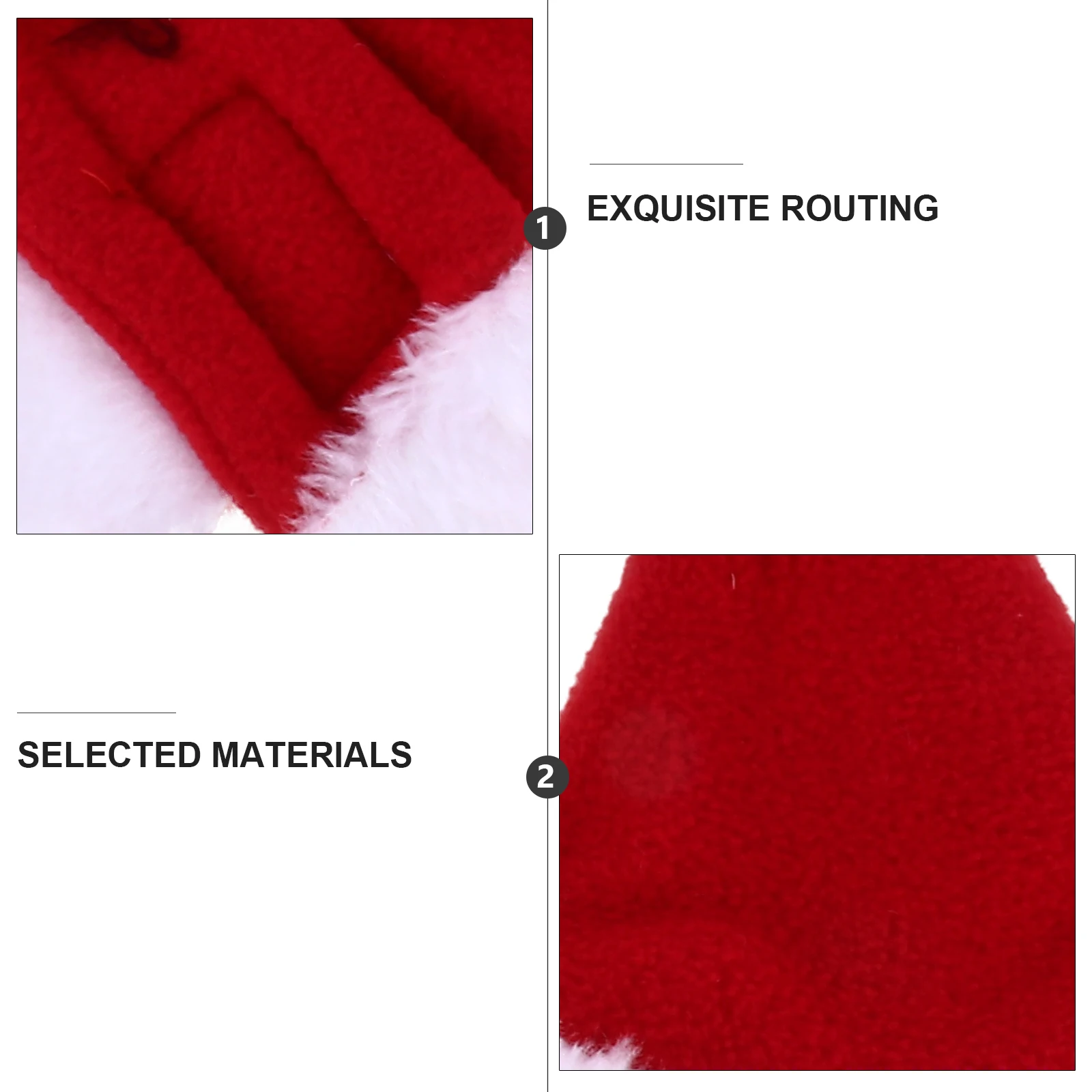 

2 Pcs Pet Christmas Hat Scarf Set Cosplay Ornament Fashion Party Supplies Polar Fleece Costume