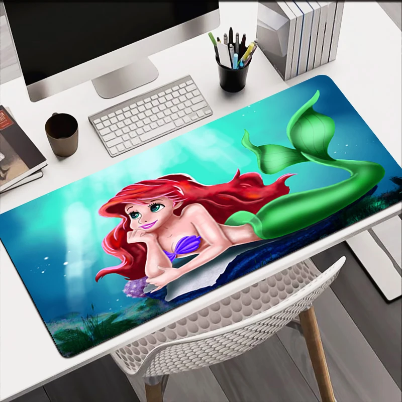 

Gaming Mouse Pad Ariel The Little Mermaid Office desk cushion Computer Accessories Keyboard Table Mat Pc Mousepad Laptop cushion