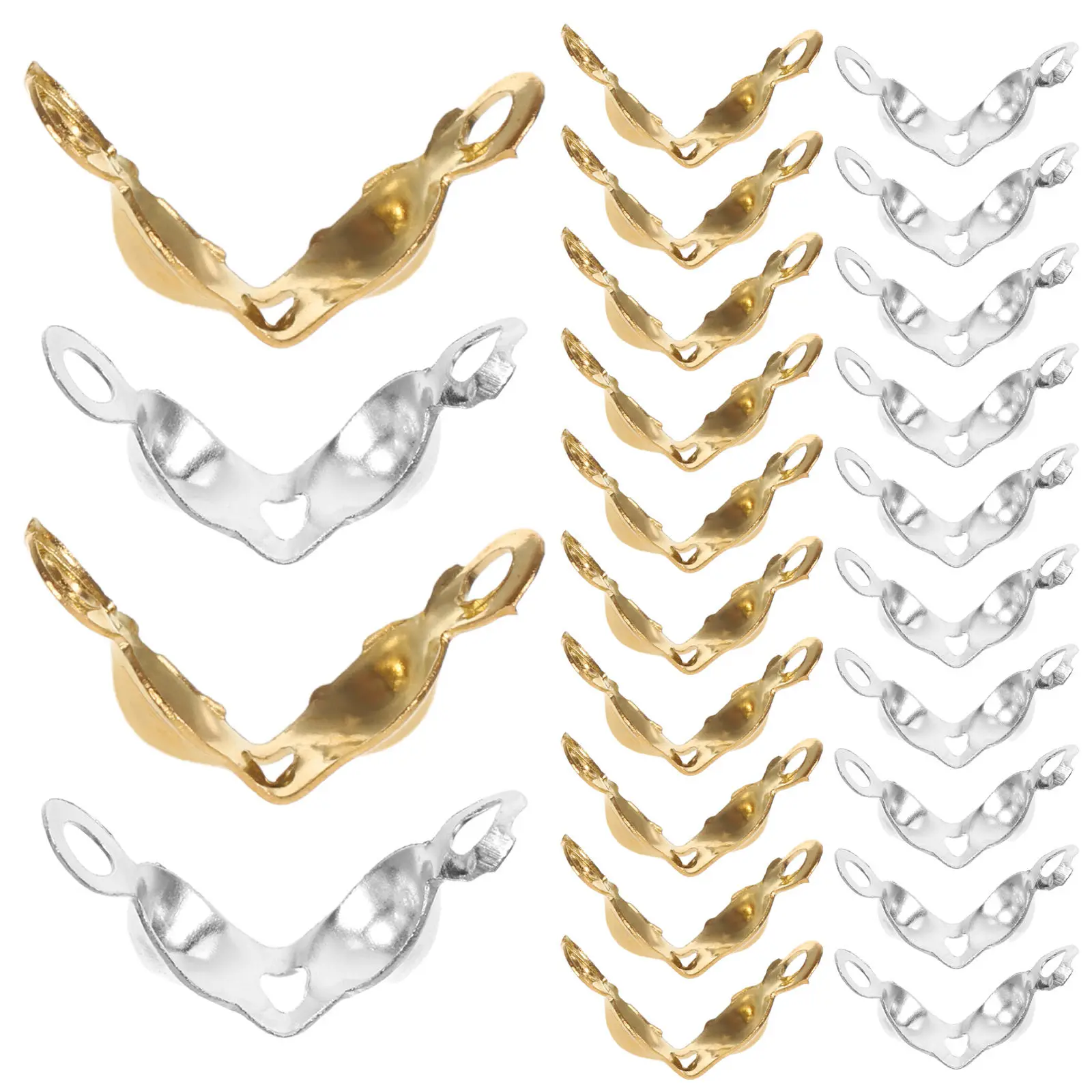 

Набор из 1000 шт. застежек для сумок: железные застежки-клипсы с бусинами, премиум-покрытие, для рукоделия, изготовления украшений и аксессуаров