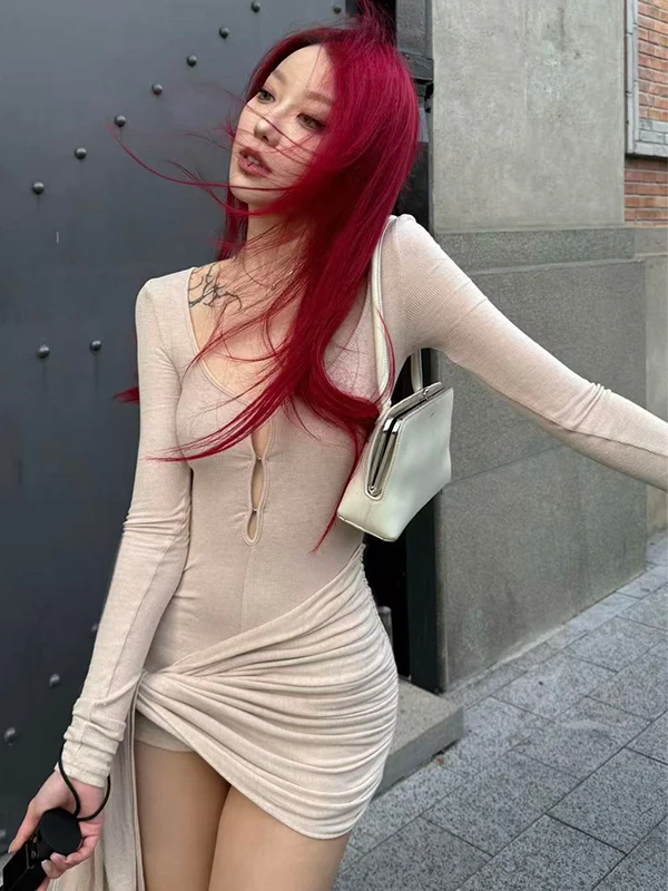 

American Hot Girl Design Pure Desire Tight Waist Jumpsuit Women's Autumn Slimming Small ence Jumpsuit Belted Top