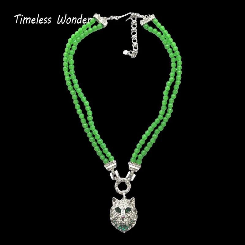 

Вневременное ожерелье Wonder в стиле ретро с цирконием и кошкой из бисера для женщин, дизайнерские ювелирные изделия, модный винтажный сладкий подарок 4526