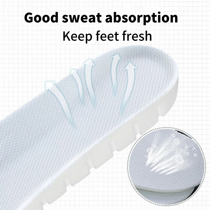 1 paar Höhe Erhöhen Einlegesohle Männer Frau Komfort Orthopädische Schuhe Einlegesohlen Echte EVA Weiß Nicht-Slip Schuh Pads Arch support Einsatz – Detail 4
