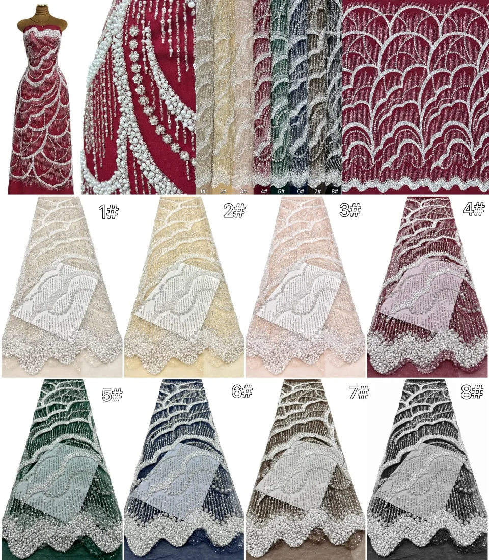 Payet Nigeria Mewah 2026 Kain  - Embroidery Net Fabric ulasan dan harga