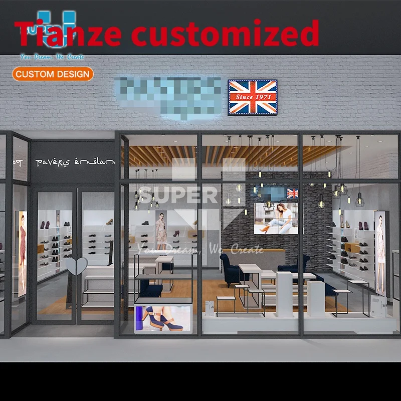 

(На заказ) профессиональный дизайн мебели для магазина обуви 3D
