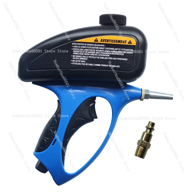 Small caliber pneumatic glass sandblasting gun, tombstone rust proof sandblasting gun