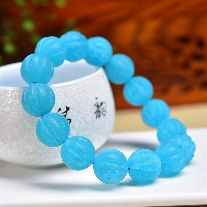 سوار من حبات اليقطين من أمازون الطبيعية للنساء ، مجوهرات صينية عالية الجودة ، هدية جديدة #6