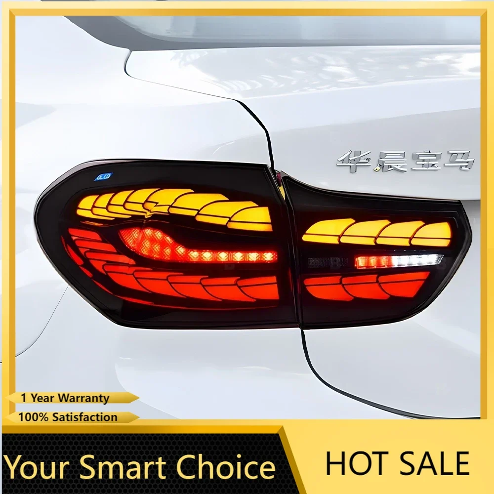 Upgraded Auto Back Lamp For BMW 1 Series F52 118i 120i 125i 128i 130i 2016-2021 Dragon Scale Style LED Car Taillight Accessories