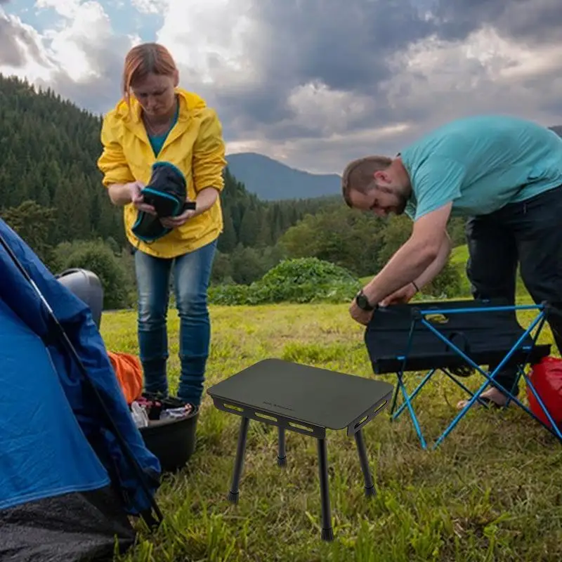 Portable Folding Table Portable Lightweight Folding Table Camping Multi-Functional Foldable Beach Table Easy To Store And Carry