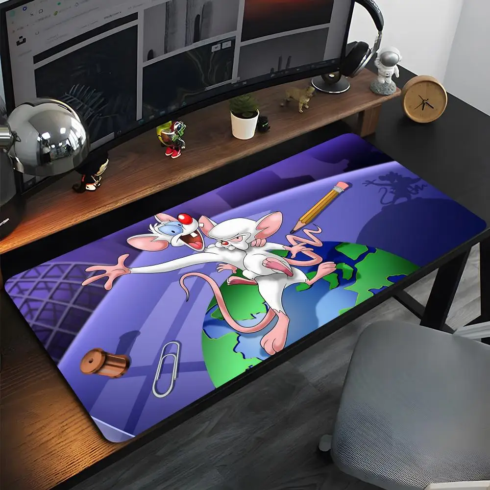 

Коврик для мыши с рисунком Pinky And The Brain, высококачественный коврик для мыши из натурального каучука, самый профессиональный моющийся коврик для мыши для ноутбука