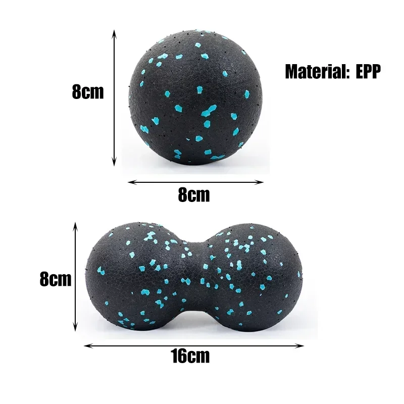 EPP Peanut IkBody Énergie Fascia Ball, Haute Densité, Muscle Relaxation, Lacrosse Fitness Yoga, Myofascia Ball, Charleroi Eve oto, 8cm