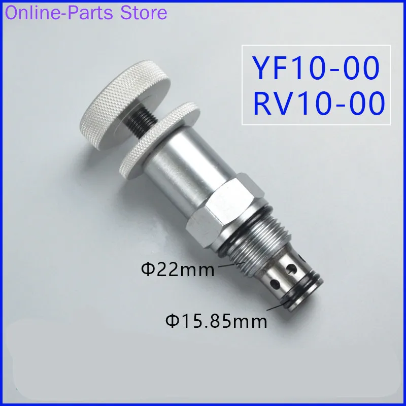 

Hydraulic Pressure Regulating RV10-00 Straight Acting Large Handle Threaded Cartridge Overflow Valve YF10-00