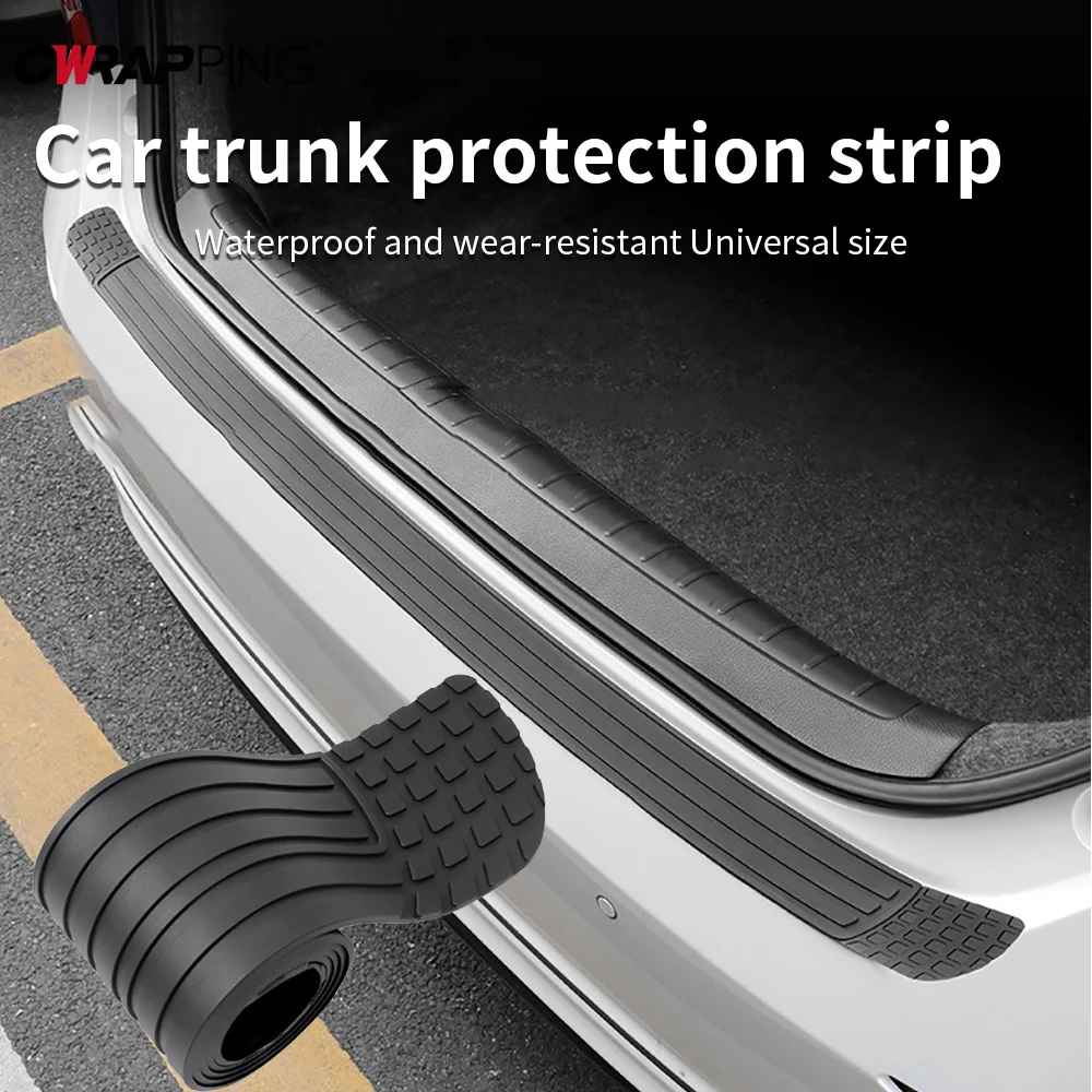 

Car Rear Bumper Guard Universal Anti-scratch Protector Adhesive Trunk Sill Cover Trim Edge Strip for Vehicle Protection Tools