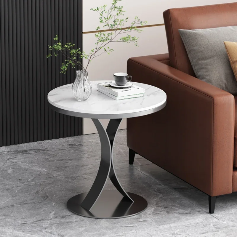 

Metal Small Coffee Table Design Nordic Metal Minimalist Round Side Table Marble Modern Mesa Auxiliar Salon Bedroom Furniture