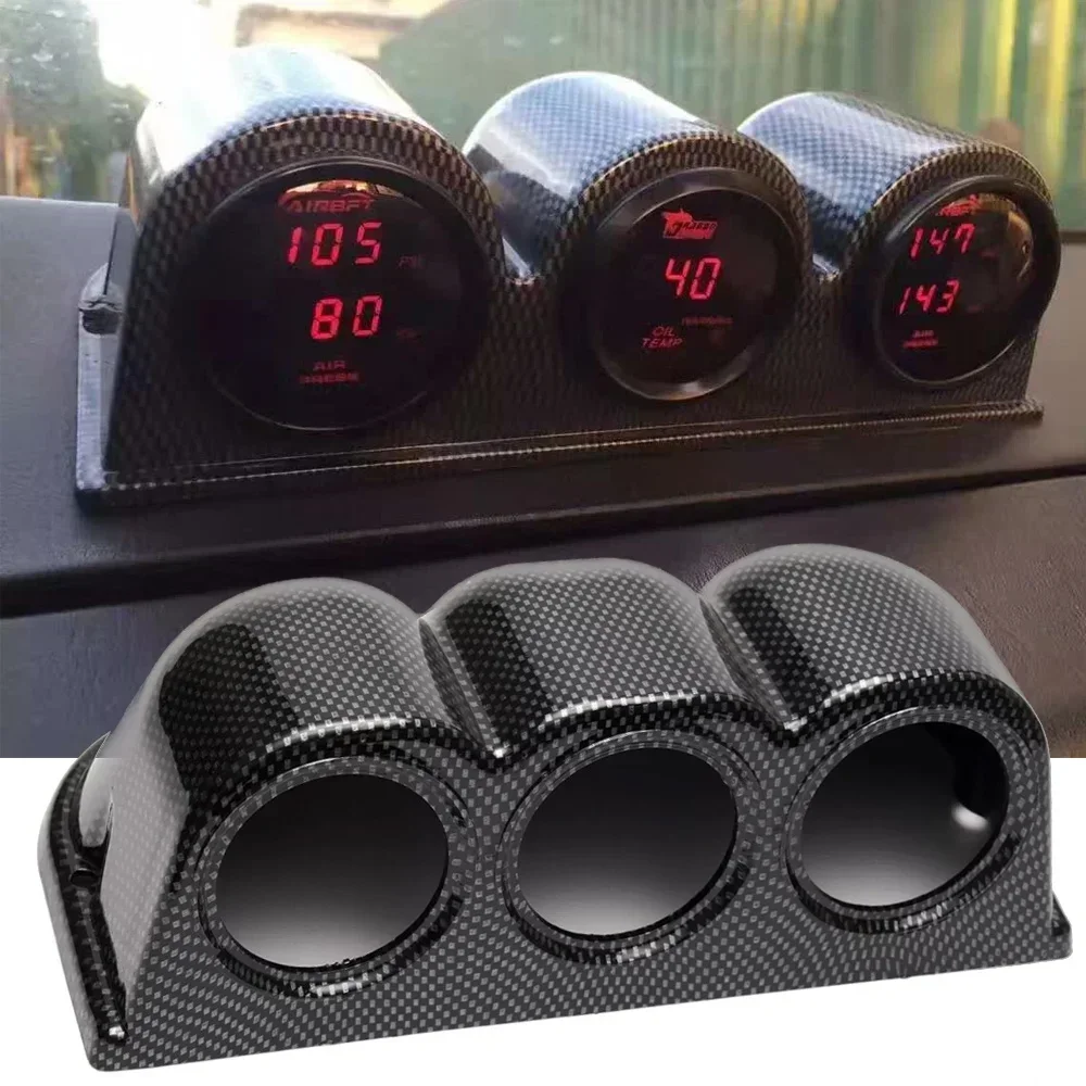 52mm 2inch Car Gauge Holder Hight Quality ABS 1 2 3 Hole Single Double Triple Gauge Pod Universal for Left Right Drive Black