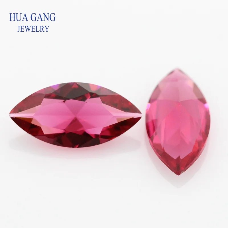 Marquise Cut Shape Glass Beads Multicolour Color Loose Glass Beads Synthetic Gems For Jewelry Wholesale