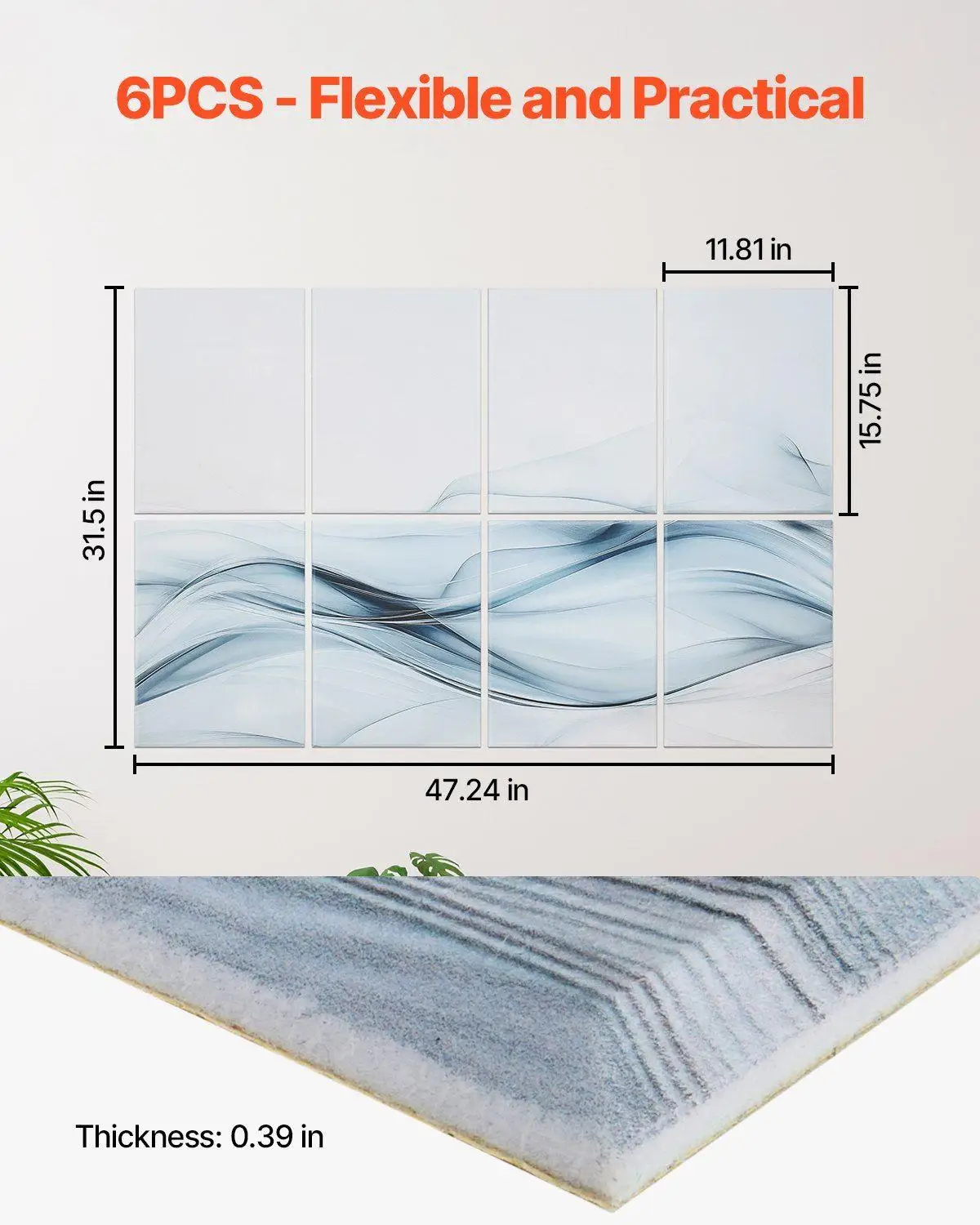 8 قطعة 15.8x11.8 بوصة إدراج جدار صوتي ذاتية اللصق دعم رغوة عالية الكثافة الأساسية يقلل ريفيرب استوديو مناسب #6