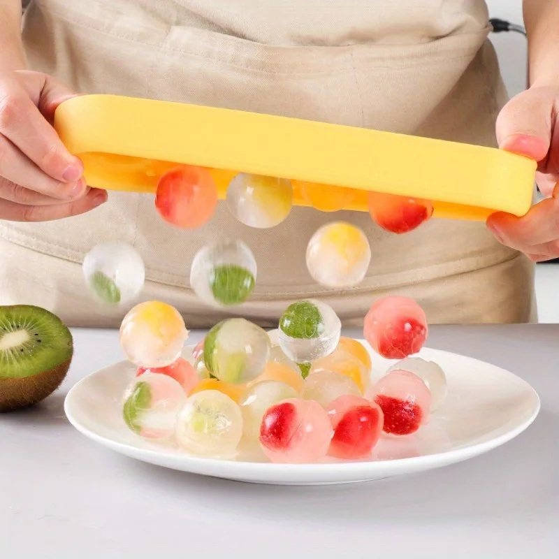 

1/2 Pcs Silicone Ice Cube Trays Create Perfectly Round Ice Spheres with Keep Drinks Cold – Makes 6 Extra-large Ice Balls