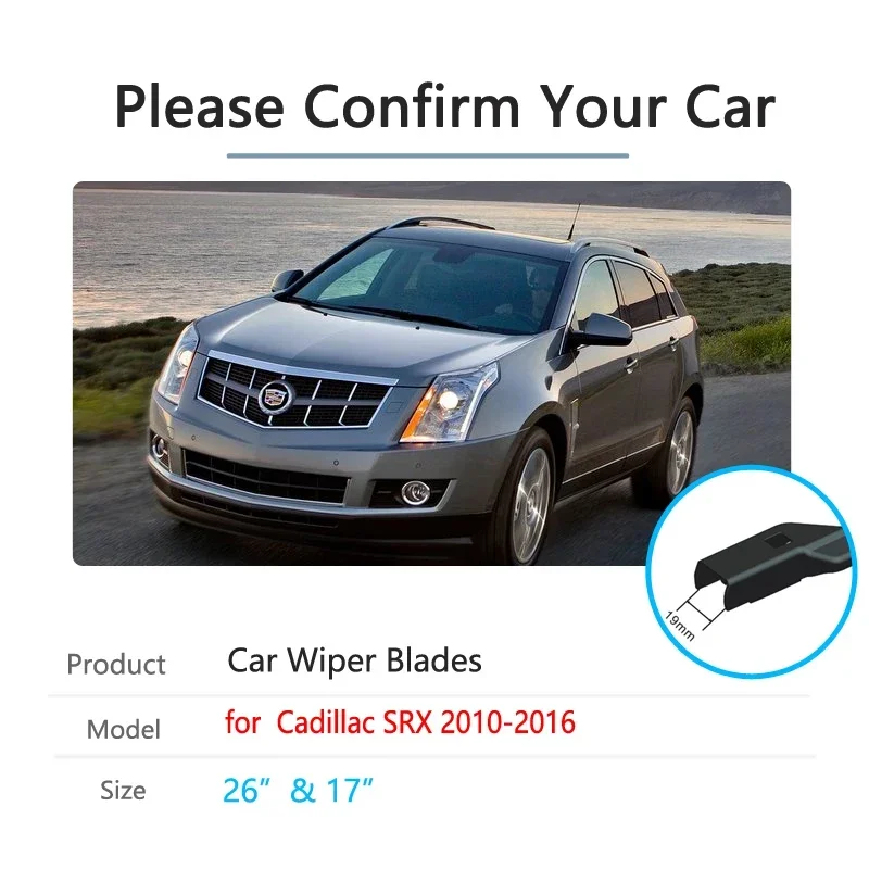 For Cadillac SRX 2010 2011 2012 2013 2014 2015 2016 Front Window Windshield Windscreen Wipers Car Accessories Car Wiper Blades