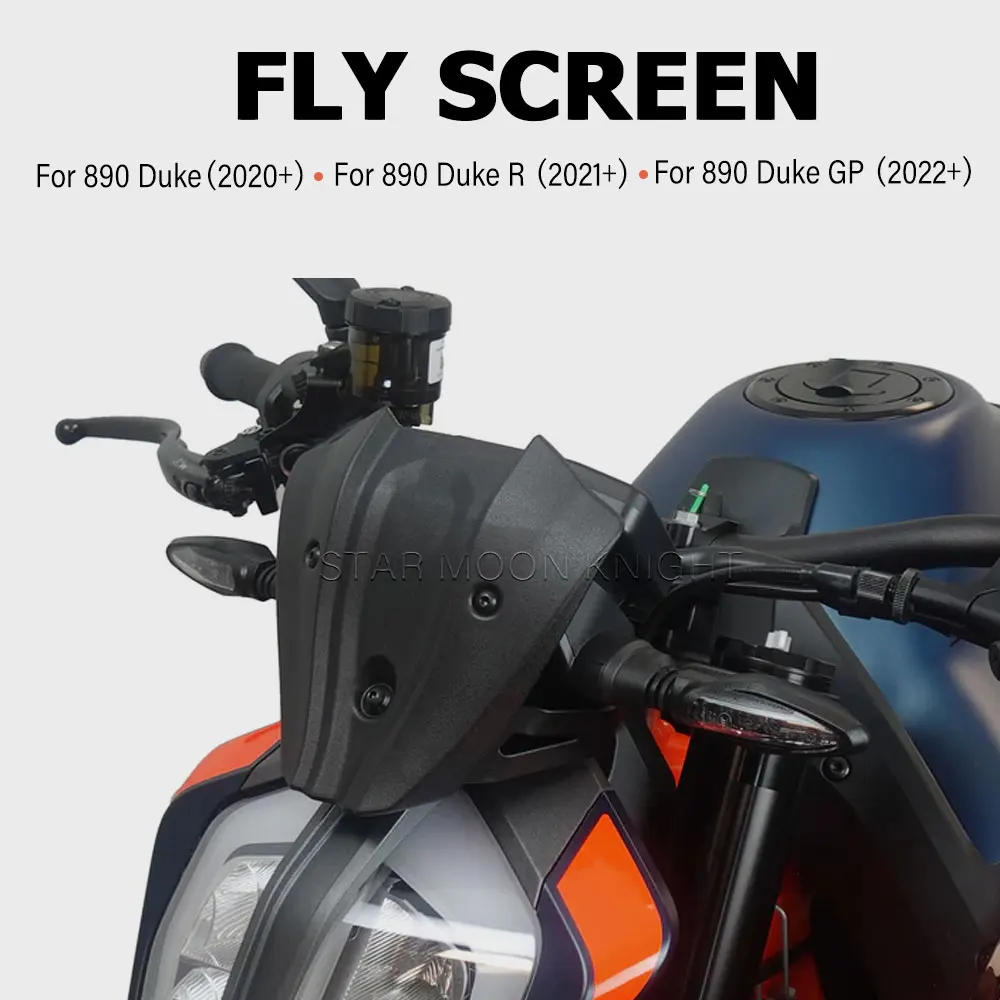 Motorcycle Accessories For 890 Duke (2020+) R (2021+) GP (2022+) Mini Windshield Front Windscreen Fly Screen Deflector