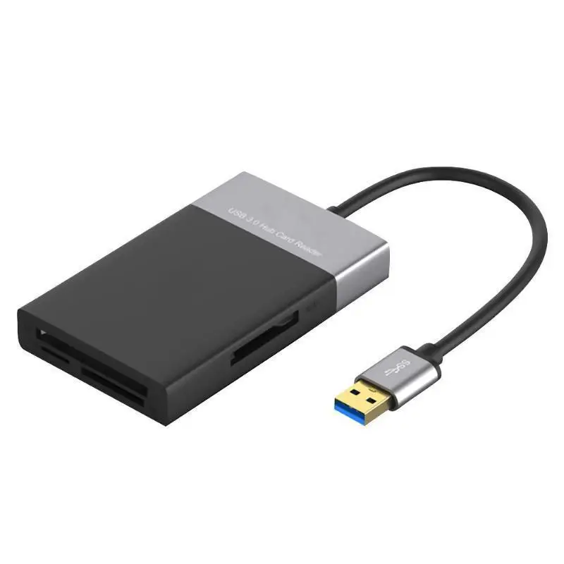 

6 in1 Multi USB 3.0 HUB Card Reader USB 3 To CF XQD SD TF Memory Card Reader writer OTG Adapter For Win Vista Mac PC