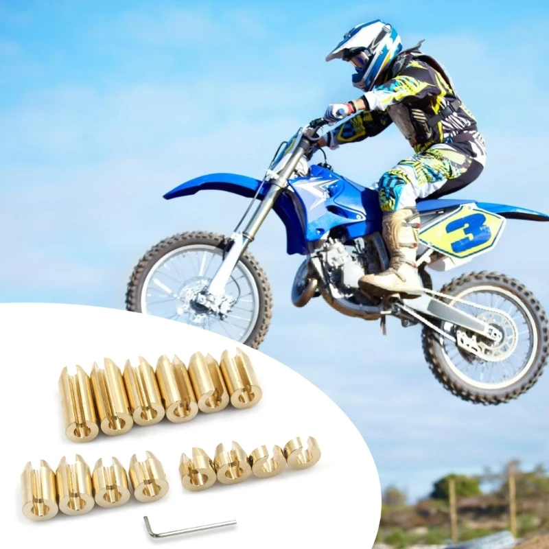 A2UC Multiple Size Option Brass Spoke Weights for Motorcycle Wheel Balance Enhances Driving Comfort Reduces Wear User Friendly