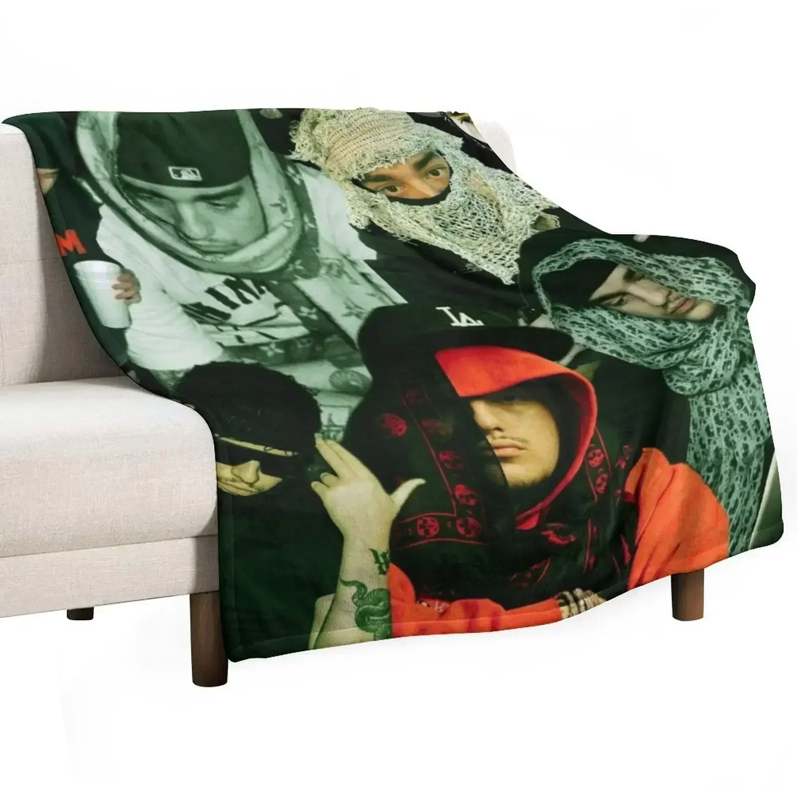Yeat tribute collage poster design 2022 Throw Blanket Thermal Thermals For Travel Travel cosplay anime Retros Warm Blankets