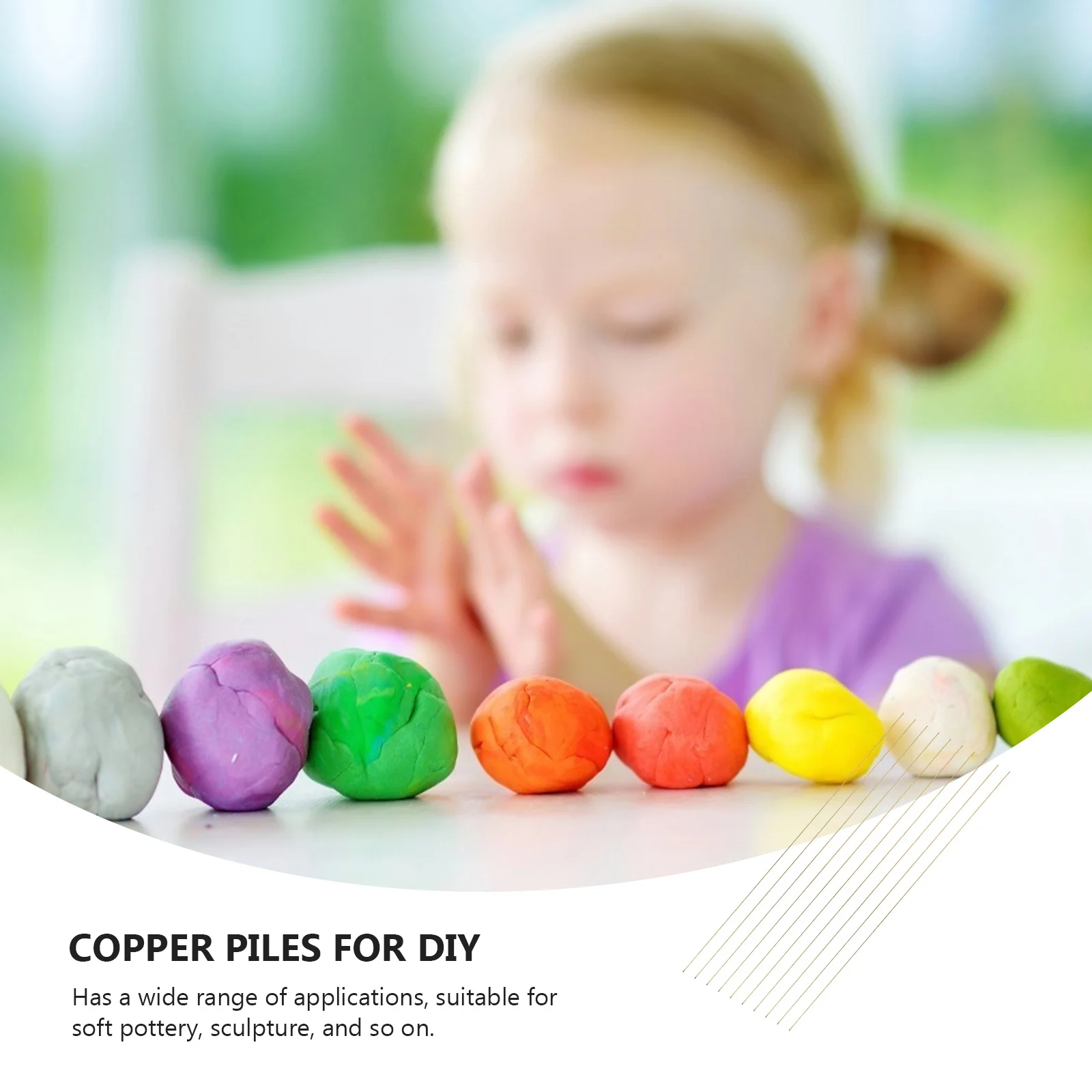 

20Pcs Copper Wire Clay Rods Flexible Sculpture Supports Pottery Crafting Art DIY Supplies Crafting Rods