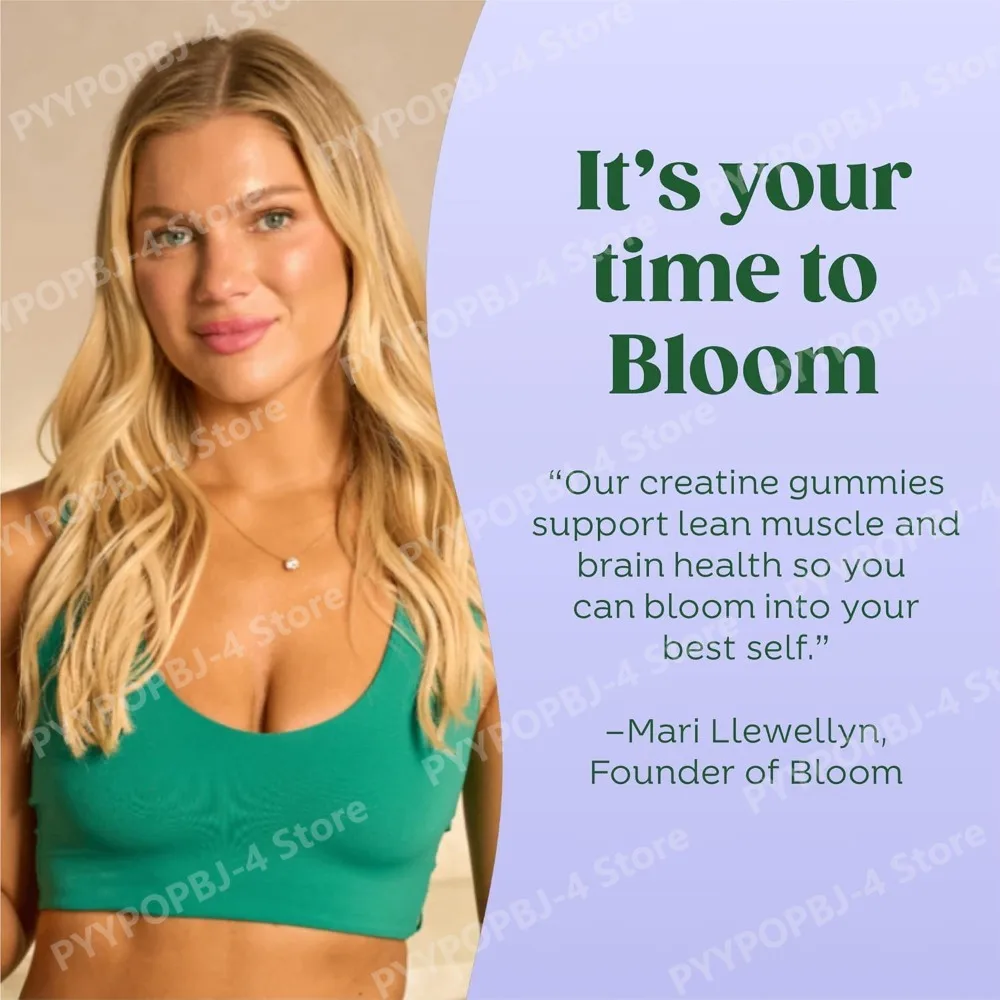 

Креатин моногидрат в жевательных конфетах без сахара для тренировок, силы, когнитивного здоровья, поддержки роста мышц, без глютена, со вкусом ягод, 36 штук